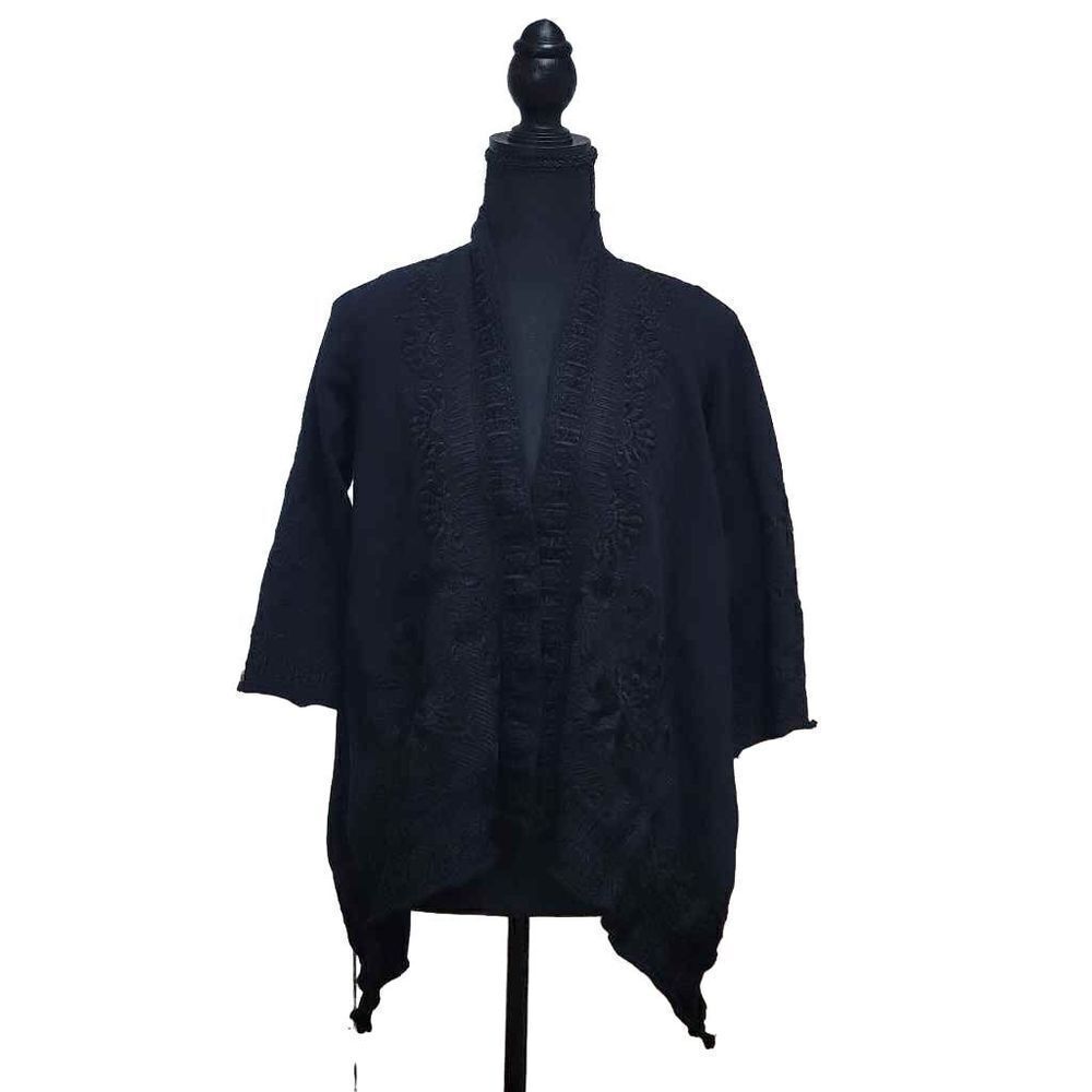Johnny Was Delphine Knit Draped Cardigan